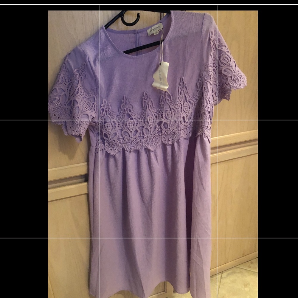 Purple boho dress